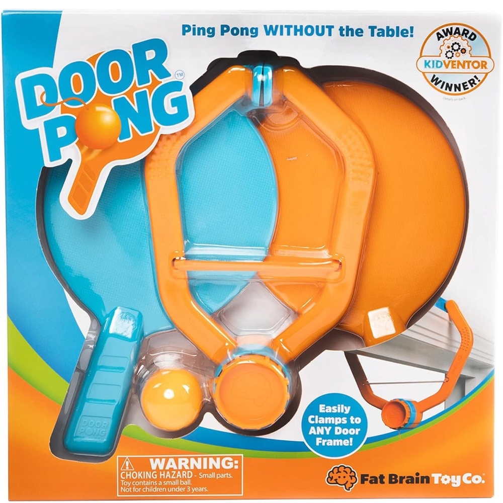 Door Pong Clamp-On Ping Pong Set - Orange & Teal NWT